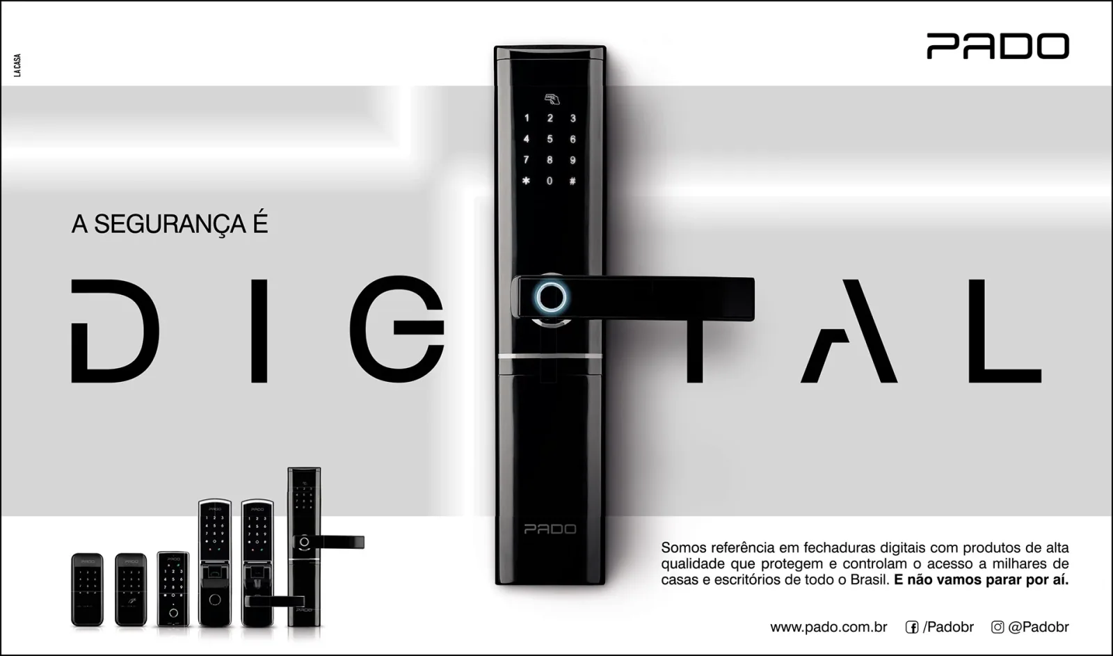PADO Security. Conceito visual, direção de arte e campanha.