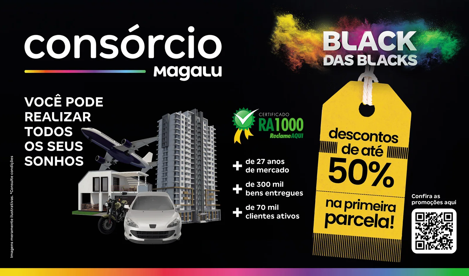 Consórcio Magalu. Direção de arte, campanha e assets digitais.