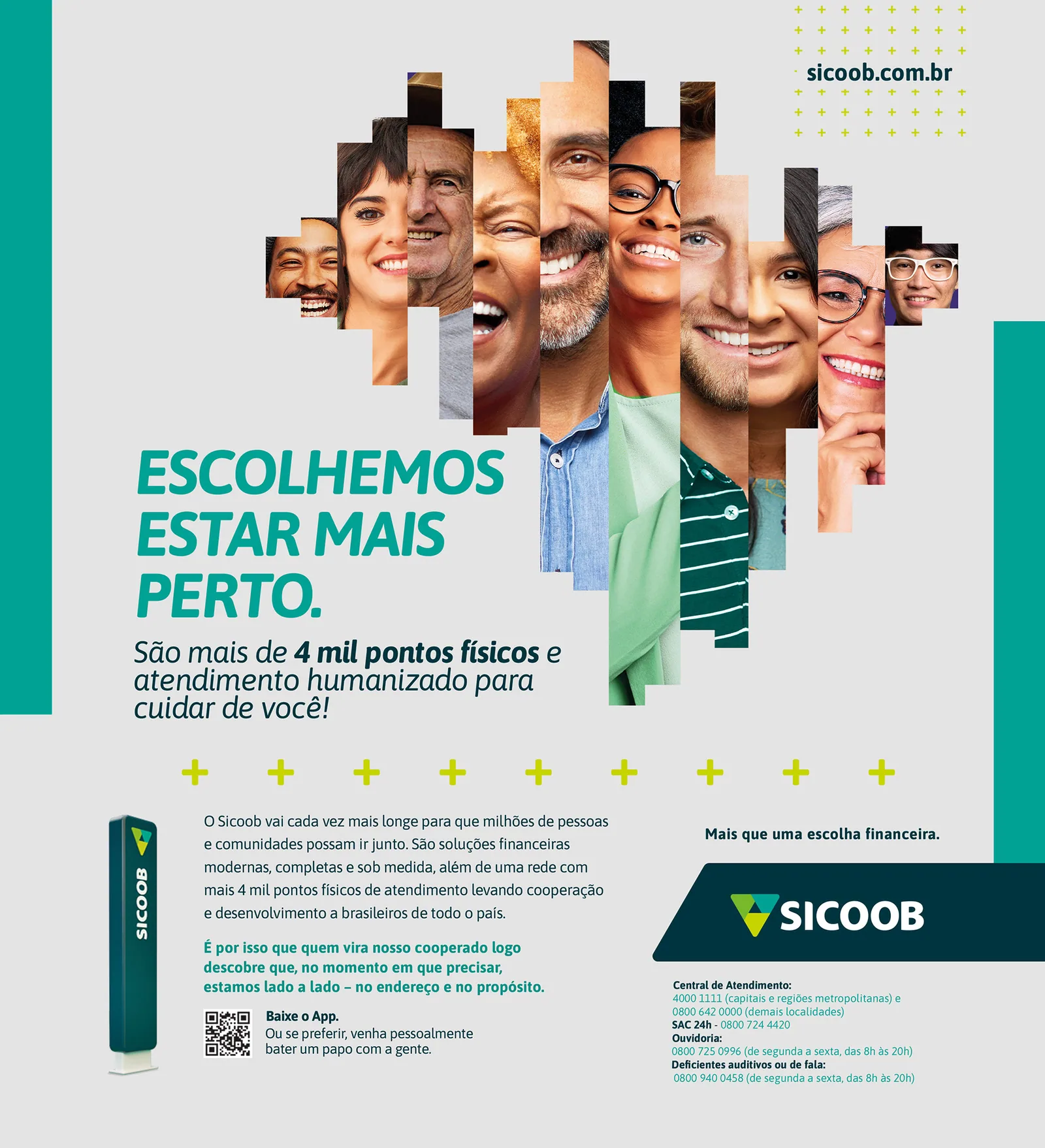 Sicoob. Conceito criativo, key visual e comunicação digital.